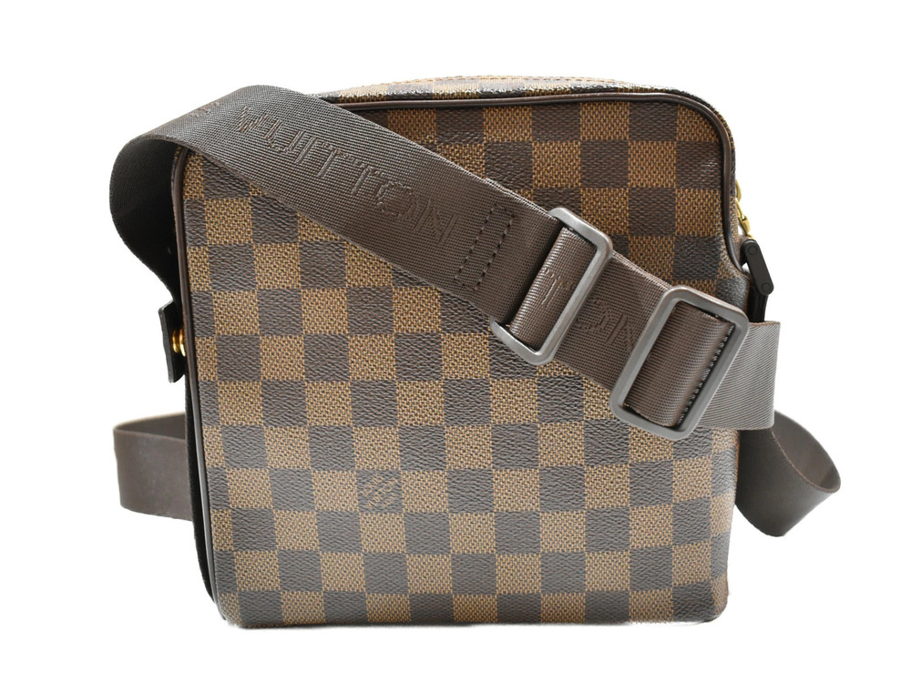 Louis Vuitton Damier Bag Brown Olaf Ebene Shoulder Brown